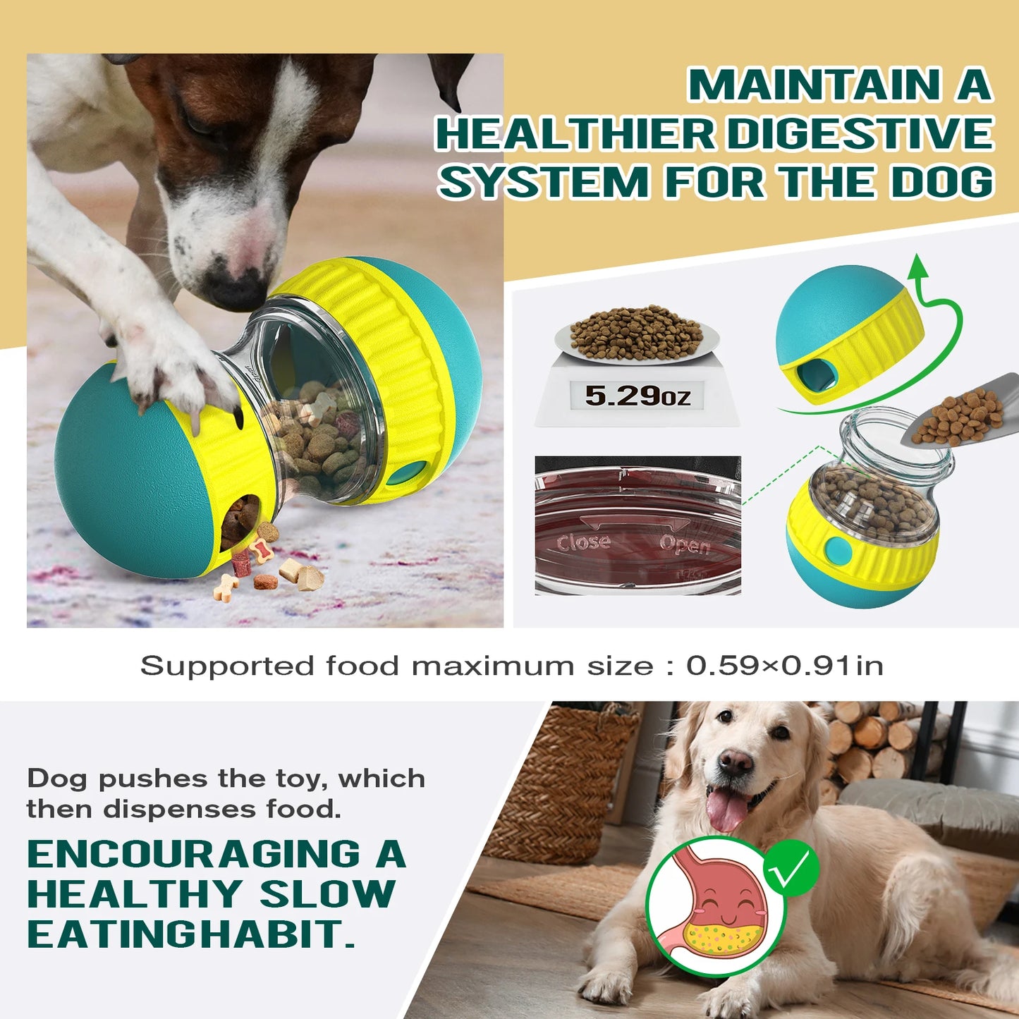 Slow Feeder Toy Ball