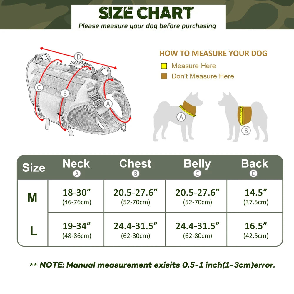 Tactical Dog Training Vest