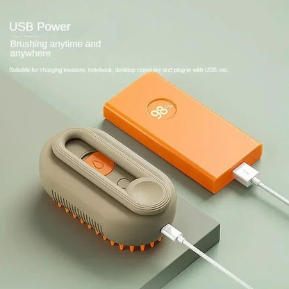 Steamy Dog Brush 3-in-1