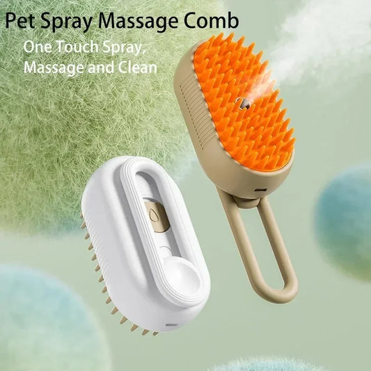 Steamy Dog Brush 3-in-1