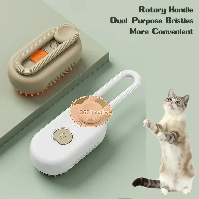Steamy Dog Brush 3-in-1